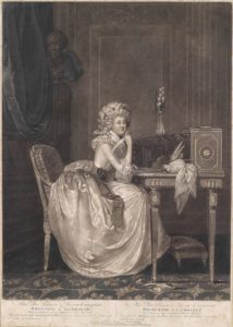 Simon Malgo (1749-1792)-Portretul doamnei de Lamballe